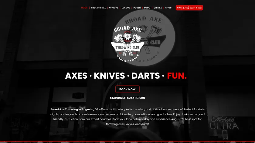 Website built by HHB for Broad Axe Throwing